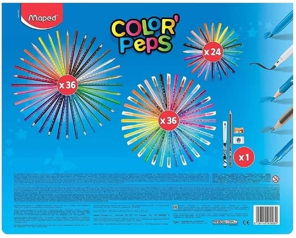 Color'Peps kunstsæt til maling 100 stykker kortlagt 907003