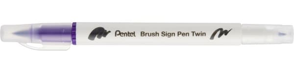 Borste Pentel Dubbelsidig Violet SESW30C-T108