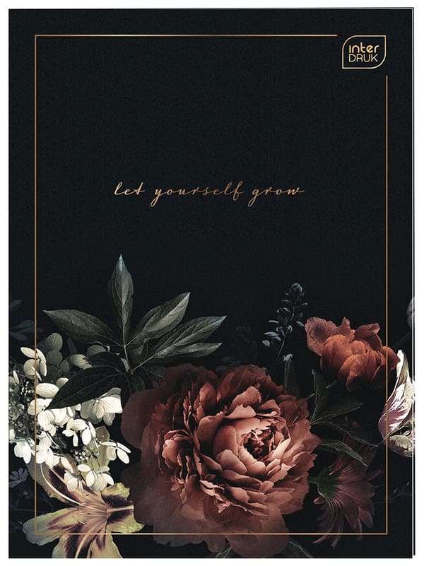 Notebook A4 96# M 70g Metallic Satin Gold Intertryk