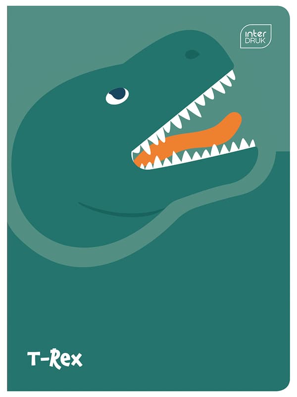 Notebook A5 16# 70g UV Dinosaurus Intertryk