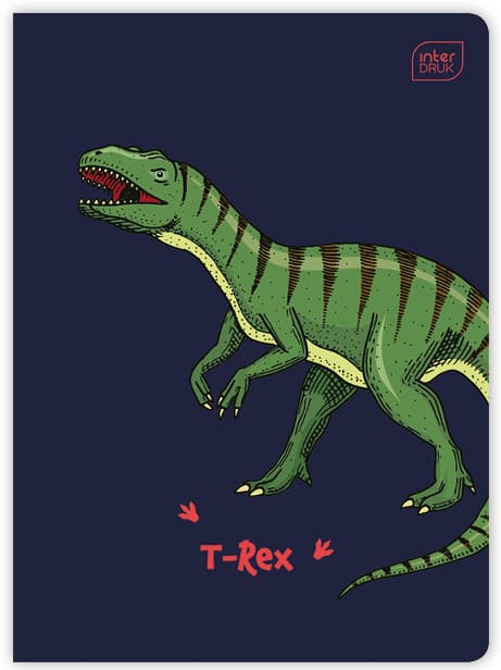 A5 notesbog 32 col3= 70g UV Dinosaurus Interdruk