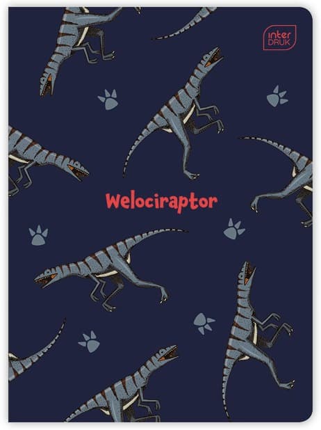 Notebook A5 32# M 70g UV Dinosaurus Intertryk