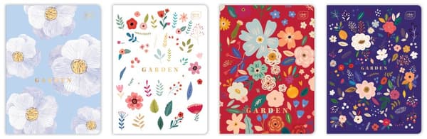 Notebook A5 96# M 70g HS Garden Intertryck