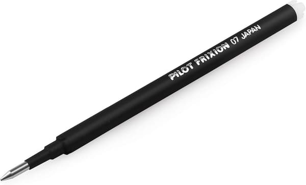 Sæt Pilot Frixion Cliker Black Pen + Frixion Black Refill + Frixion Highlighter PIBLRT-FR7-B+SW+S1