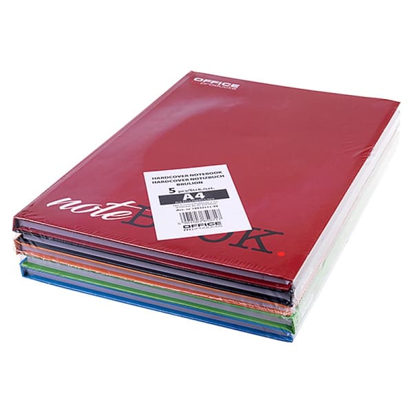 Muistikirja A4/96 Grid Office Products 16031111-99 5-osainen setti