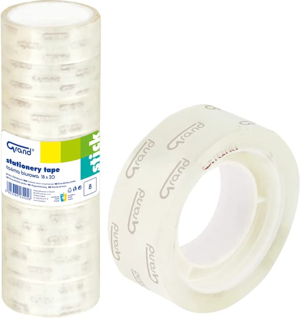 Teippi 18mm/20m SET 8 rullaa