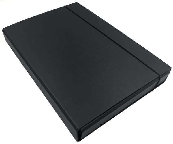 Mappe A4 Med Elastik Sort 40mm Dolphin