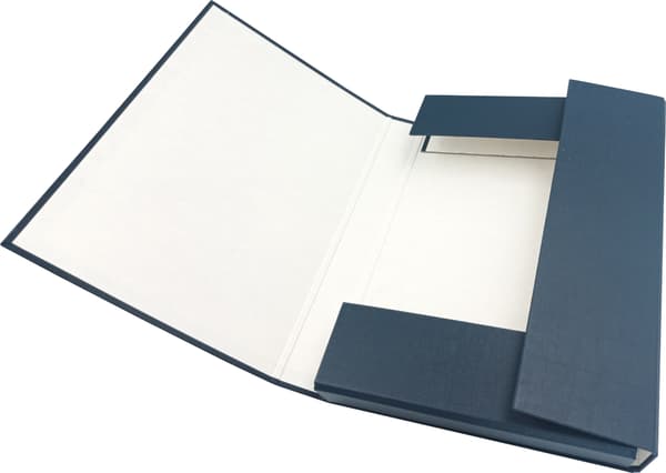 A4-mappe med elastikbånd Marineblå 40mm '278456' Delfin