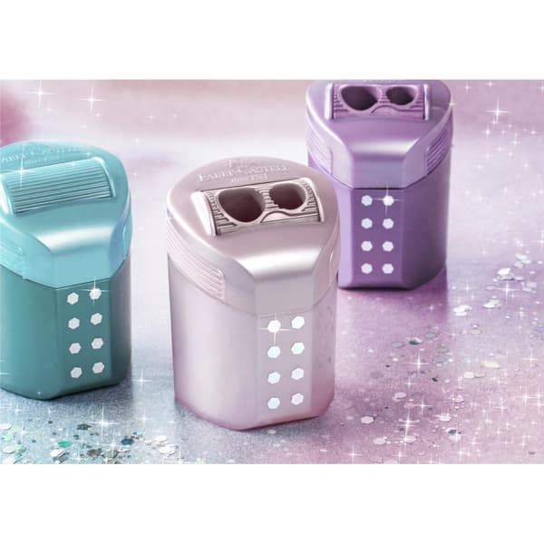 Double Sharpener Rollon Sparkle Mix Färger Faber-Castell