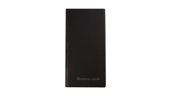 Visitkortholder 120x240mm /96 visitkort/ Biurfol Sort WI-02