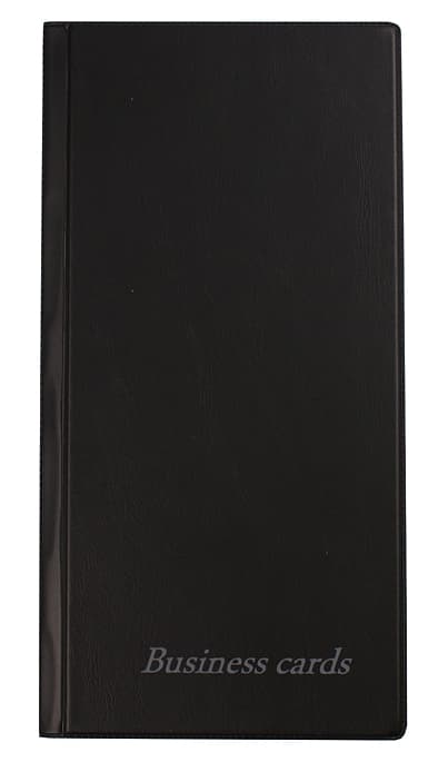Visitkortholder 120x240mm /96 visitkort/ Biurfol Sort WI-02