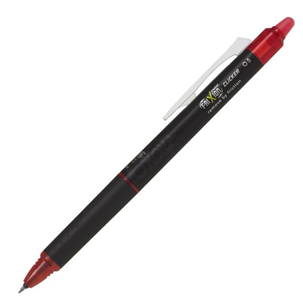 Pilot Frixion Clicker Synergy Automatic Kulspetspenna Röd 0,5 Med Eraser PIBLRT-FRP5-R