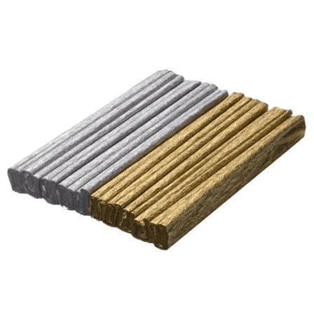 Krøllet silkepapir 25x200 cm 10 ruller Guld/Sølv Happy Color 3640 2521-MIX1181