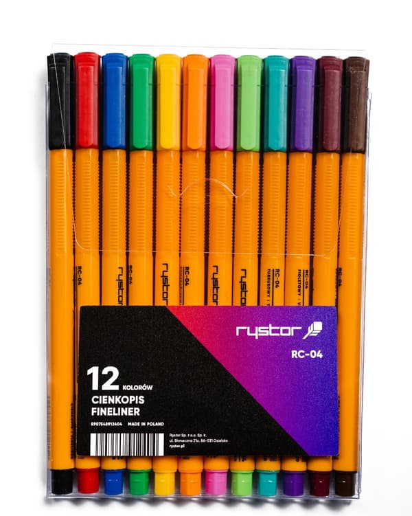 Rystor RC-04 Fineliner /Sæt med 12/