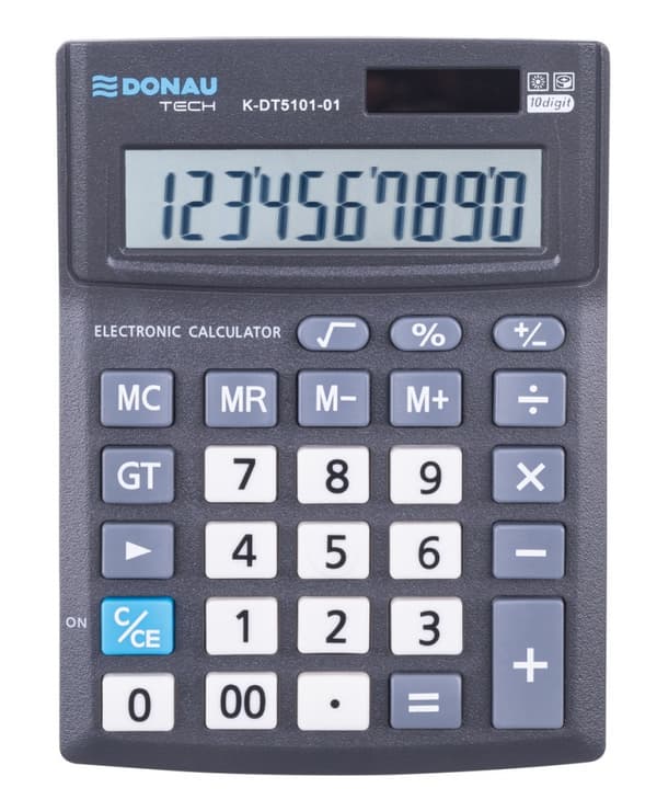 DONAU TECH K-DT5101 Miniräknare 134x101x30mm Svart