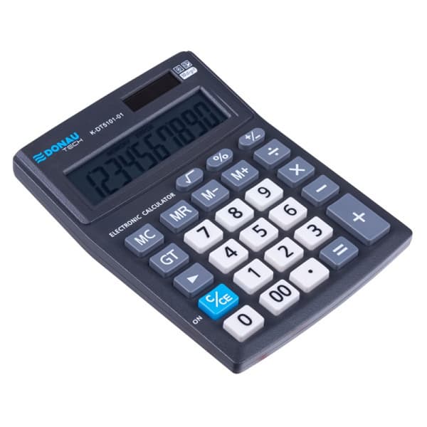 DONAU TECH K-DT5101 Miniräknare 134x101x30mm Svart