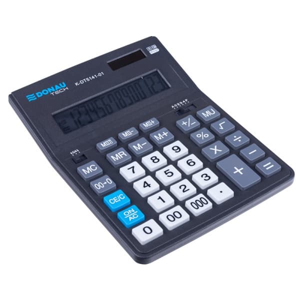 Miniräknare DONAU TECH K-DT5141-01 201x155x35mm Svart
