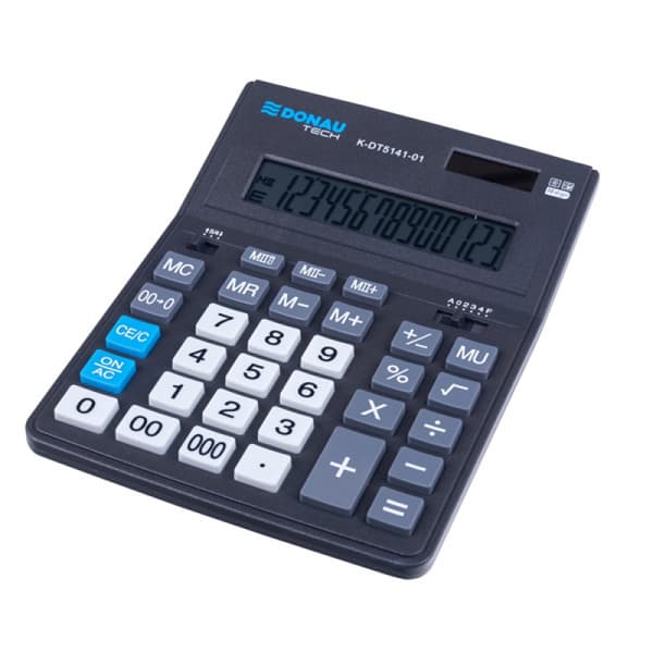 Lommeregner DONAU TECH K-DT5141-01 201x155x35mm sort