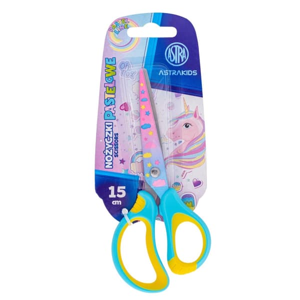 ASTRAKIDS Unicorn koulusakset ergonomisella kahvalla 150 mm - 1 kpl. läpipainopakkaus 407023905