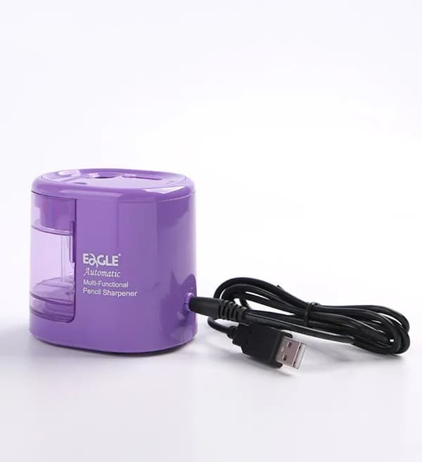 Eagle EG-5161USB elektrisk vässare tvåhål lila 130-1917