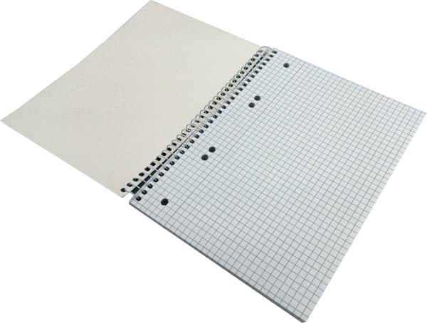 KONTORPRODUKTER spiral notesbog, A5, firkantet, 80 ark, 70gsm 16058121-99