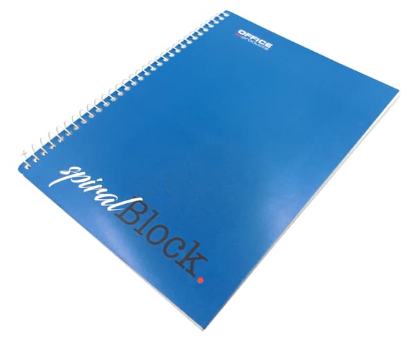 KONTORPRODUKTER spiral notesbog, A5, firkantet, 80 ark, 70gsm 16058121-99