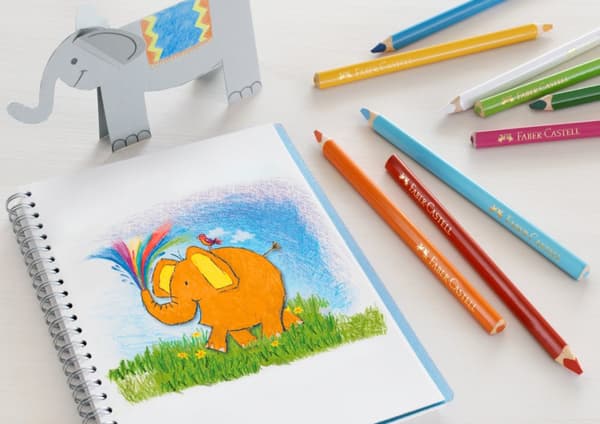 Children Of The World Trekantet blyanter 24 farver + 3 dobbeltsidede blyanter i hudtoner Faber-Castell 511515 FC