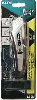 Miniatyrbillede 4 af 6: KDS SA-12B Safety Metal Pro sikkerhedskniv (6x sort trapezblad)