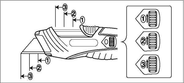 KDS SA-12B Safety Metal Pro sikkerhedskniv (6x sort trapezblad)