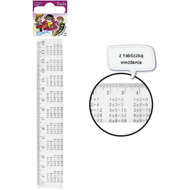 Fiorello TYTUS plast lineal 15 cm GR-15T
