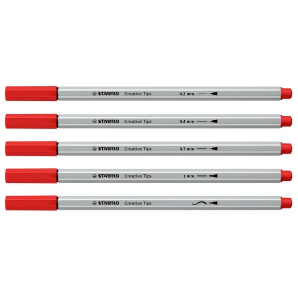 Sæt med STABILO Creative Tips ARTY point 88/Flamaster Pen 68/Flamaster Pen 68 børste metalkasse 30 stk. 89/30-6-1-20