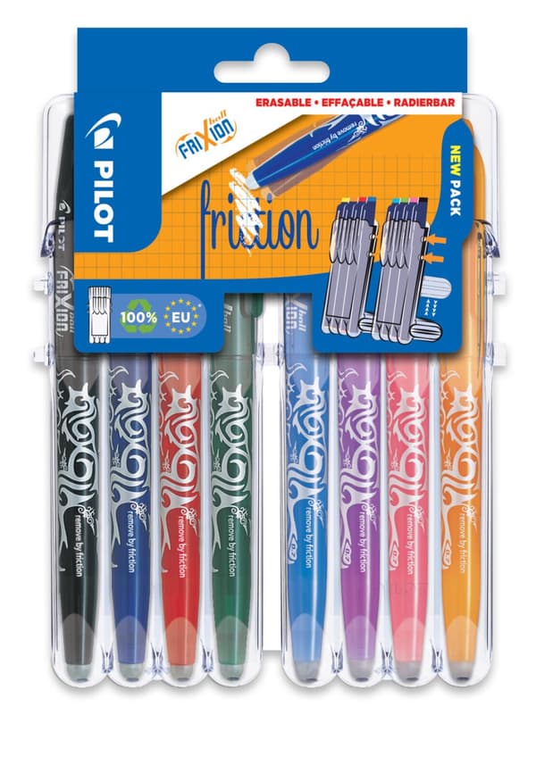 Pilot Frixion Ball FR07 X8 Farver Pen Sæt PIS8/0551591