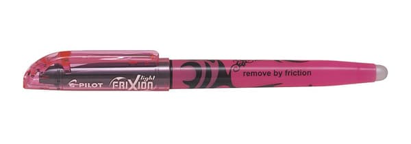 Pilot Frixion X4 korostussarjan värit PISW-FL-Y/P/G/O/B4