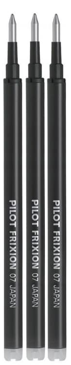 Pilot CLICKER BLACK Kulspetspenna 12 st + FRIXION BLACK REFILL 12 st PIBLRT-GREENPACK-B