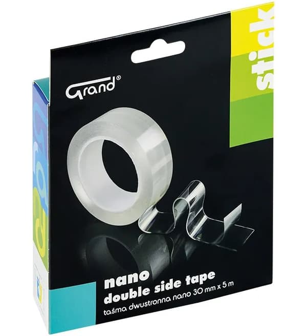 Kaksipuolinen nanoteippi 30 mm x 5 m x 1 mm GRAND