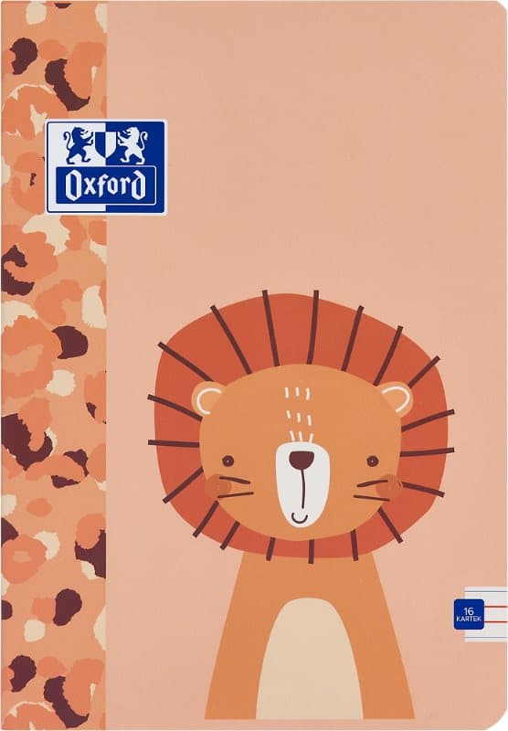 Oxford Kids Notebook A5/16k dobbelt linjefarvet 400170239