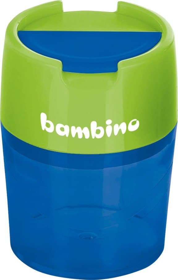 Bambino dobbelt metalsliber med beholder