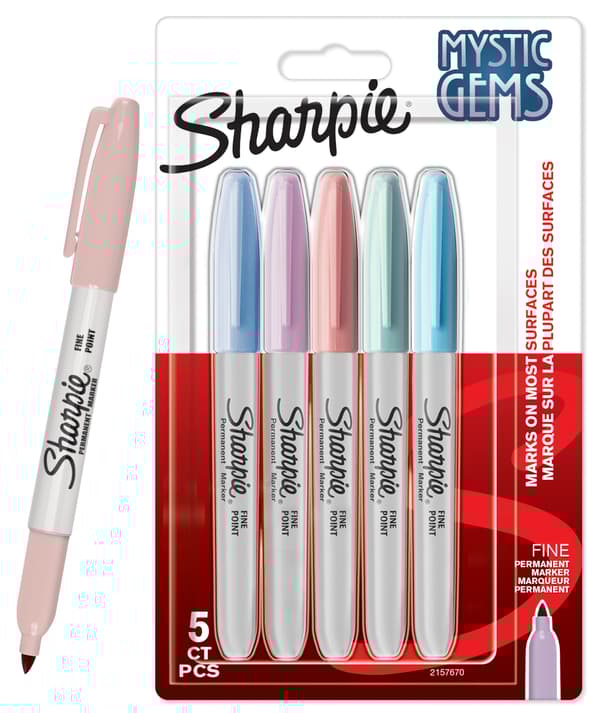 Sharpie Fine MYSTIC GEMS Set med 5 st 2157670