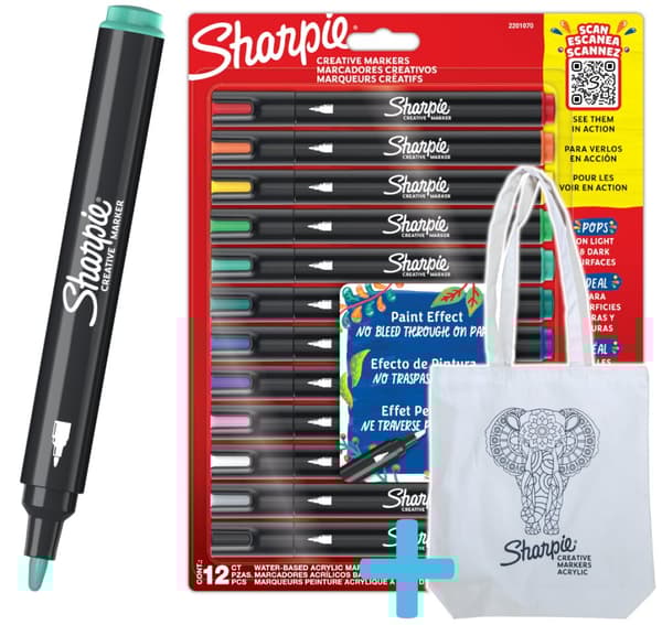 Sharpie Creative ACRYLIC tussit - 12 kpl 2201070