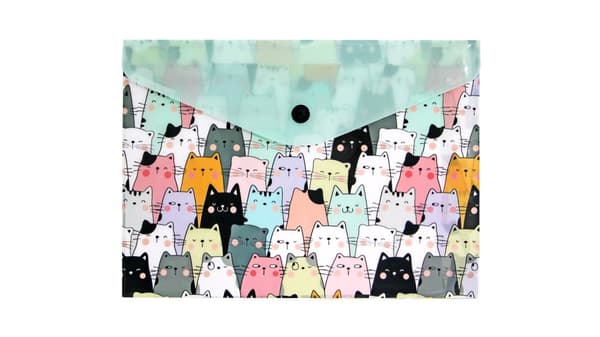 Konvolutmappe PP A5 Biurfol CATS TKN-A5-03