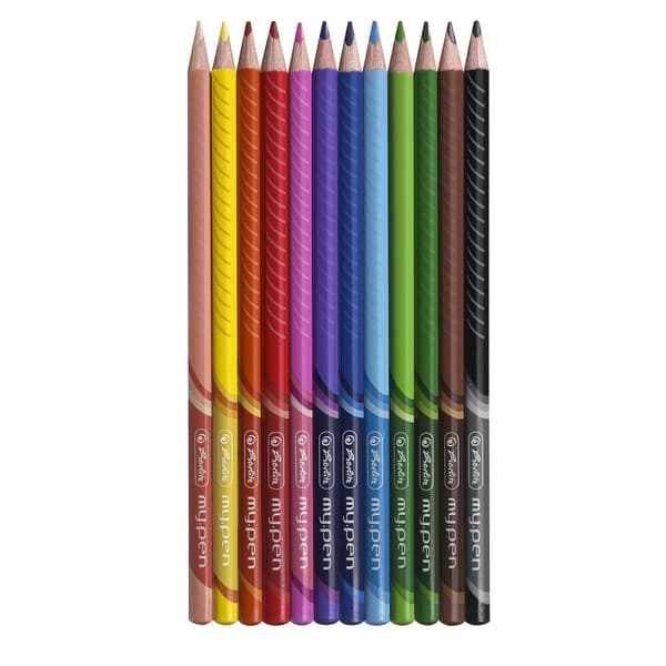 Trekantet blyanter My.Pen 12 farver Herlitz 11370152