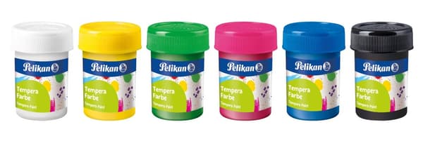 Plakat Tempera Paints 6 Colors 25ml Pelikan 804882