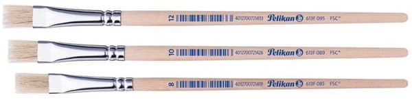 Børster 613F str. 8, 10, 12 - 3 stk. Pelikan 700375
