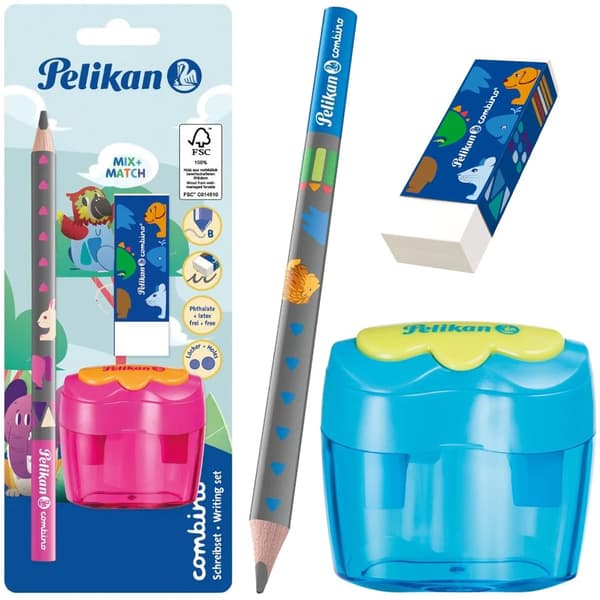 Kombinationssæt Pelikan blyant + viskelæder + spidser 811217