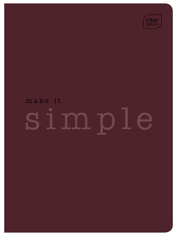 A5 notesbog 60# gitterkarton med prægning Simple Interdruk