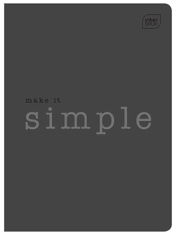 A5 notesbog 60# gitterkarton med prægning Simple Interdruk