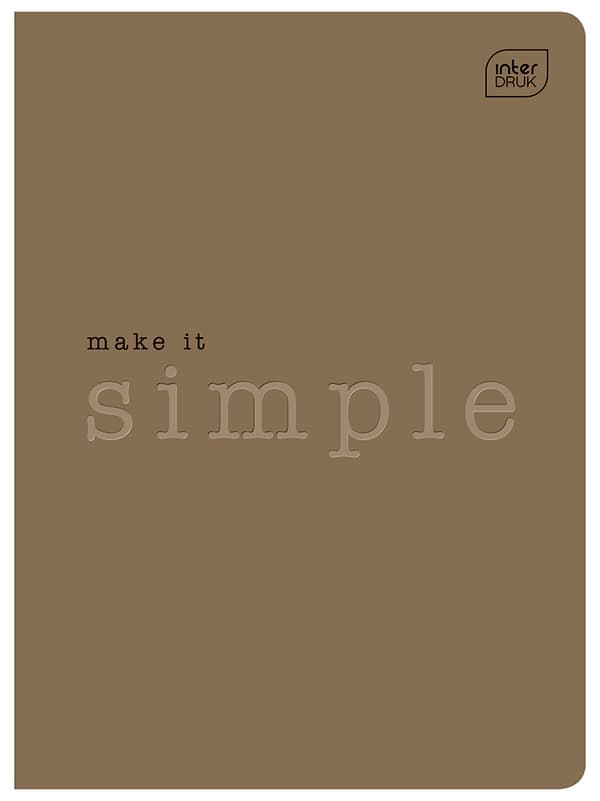 A5 notesbog 60# gitterkarton med prægning Simple Interdruk