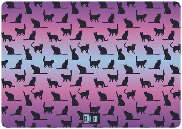 Kaksipuolinen laminoitu A3-jalka Bambino GIRL Cats Unicorns