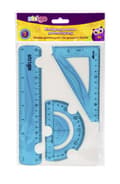 Miniatyrbillede 1 af 2: Strigo Geometric Flexible Blue SSC073 Sæt