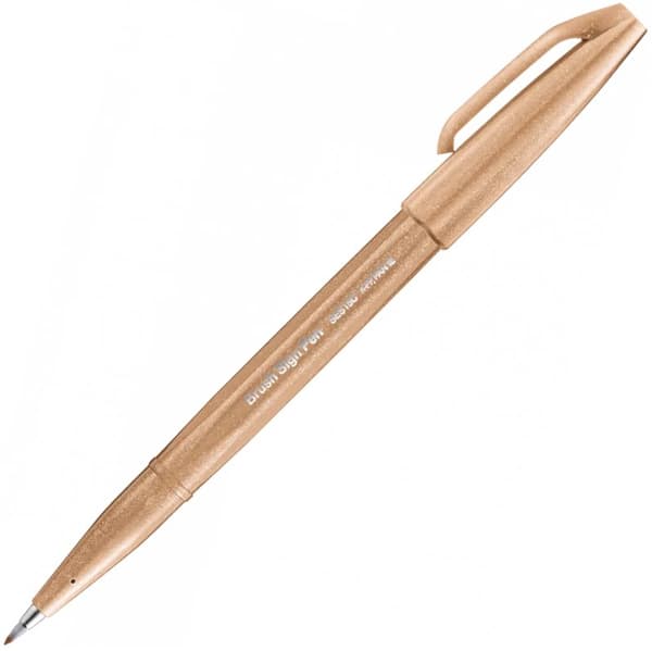 Penseltegn Pen Bogstaver Sæt frugtige signaturer 4 farver SES15C-ST4BEPPPL Pentel